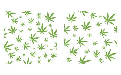 Mall för illustrationsdesign för cannabis-marijuanaskylt v.8