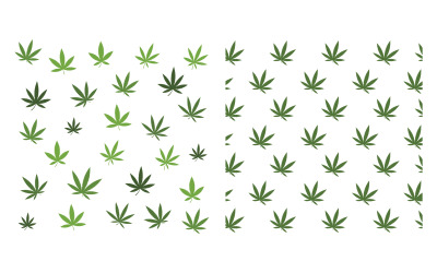 Canabis marijuana sign illustration design template v.9