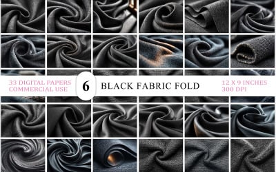 Dark Fabric Texture | High-Res Fabric Fold Collection | Black Fabric Fold Texture Bundle