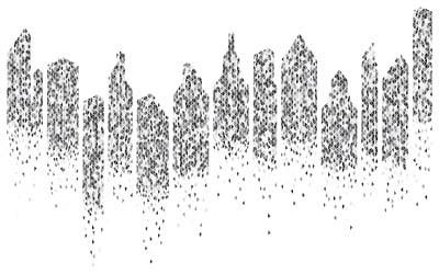 Illustrazione vettoriale di sfondo dello skyline della città urbana v.8