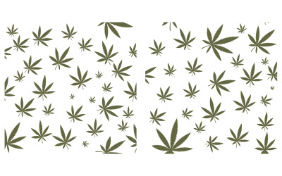 Mall för illustrationsdesign för cannabis-marijuanaskylt v.10