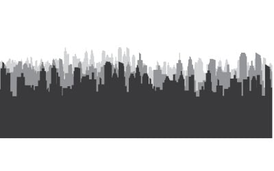 Urban City skyline background vector illustration design v.1