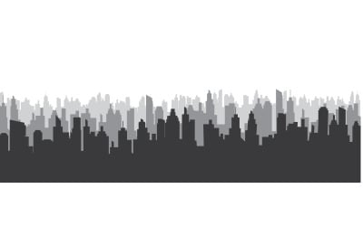 Urban City skyline background vector illustration design v.4