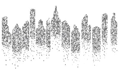 Urban City skyline background vector illustration design v.9