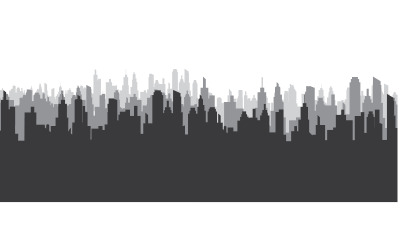 Urban City skyline bakgrund vektor illustration design v.1