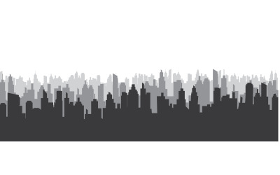 Urban City skyline bakgrund vektor illustration design v.4