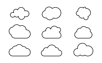 云矢量图标插图设计模板 v1.7