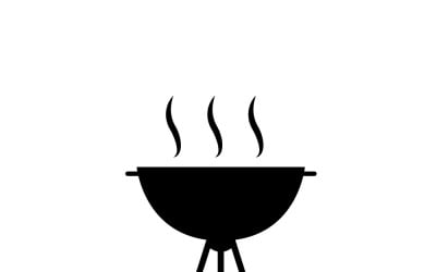 Barbecue Grill Icon: Outdoor Cooking Vector Illustration