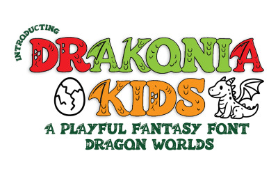 Fonte Drakonia Fantasy Kids