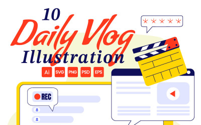 10 illustrationer av dagliga vloggar med influencers