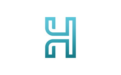 Letter H logo vector template element  design