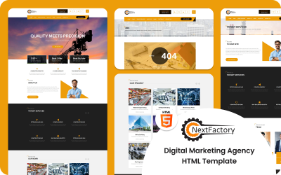 NextFactory – Industrial &amp;amp; Manufacturing HTML Template