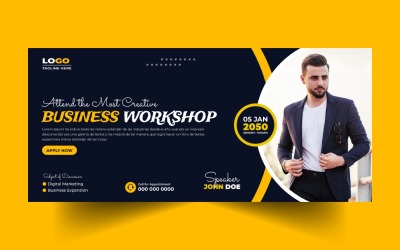 Business Workshop social media cover banner Ver-8