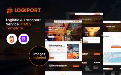 Logiport - HTML5 шаблон для логістичних та транспортних послуг