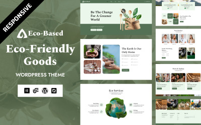 Tema Elementor de WordPress de base ecológica para productos ecológicos y reciclables