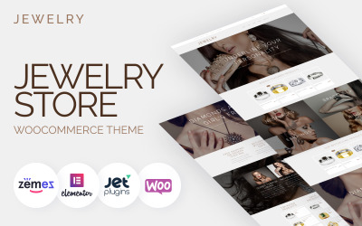 Bijoux - Modèle de conception de site Web de bijoux pour le thème WooCommerce de boutiques en ligne