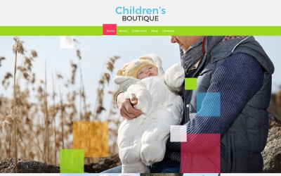 Children&#039;s Boutique Website Template