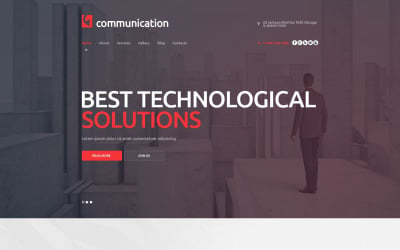 Communications Company WordPress Theme