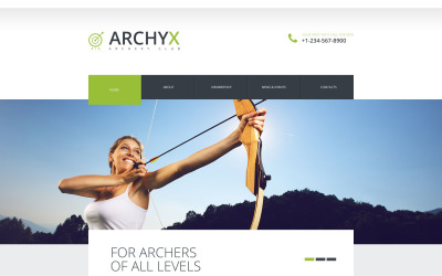 Effectieve sportwebsite-websitesjabloon