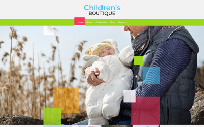 Modèle de site Web de boutique pour enfants
