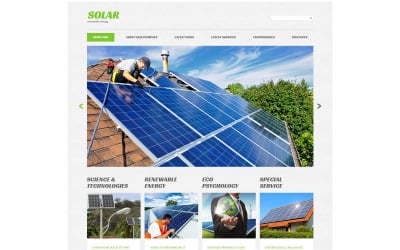 Modello di sito Web di Eco Company