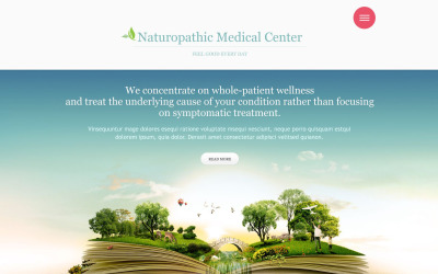 Modelo de site médico responsivo