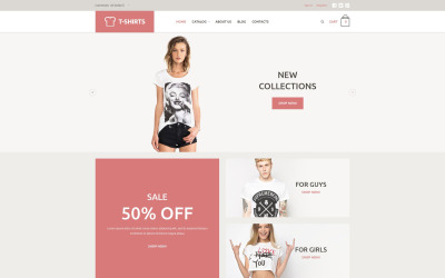 Plantilla VirtueMart "Tienda de Camisetas" #53456