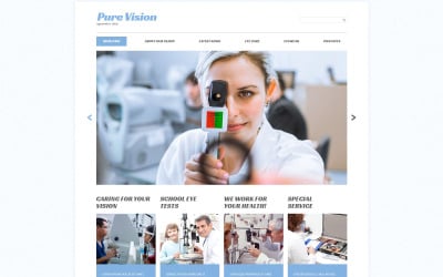 Plantilla web para sitio web Pure Vision