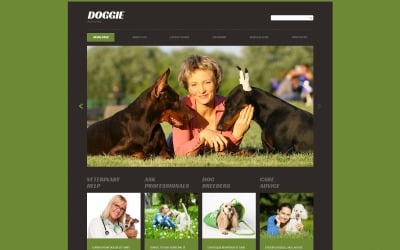 Plantilla web para sitios web de Puppy Courses