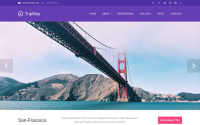 Responsive Seyahat Firması Wordpress #53493