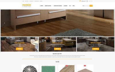 Reszponzív Flooring Store OpenCart sablon 53450