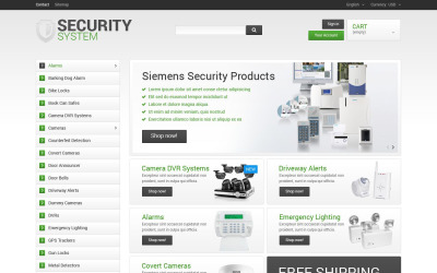 Security System PrestaShop Teması