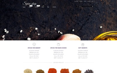 "Spice House WooCommerce Theme" - адаптивний WooCommerce шаблон №53423