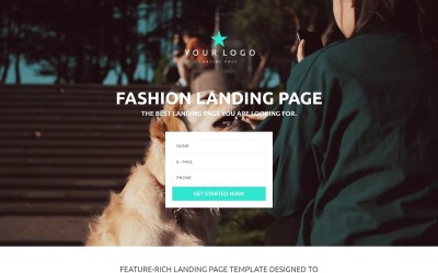 Tema di Landing Page Responsive #53430 per Un Sito di Moda