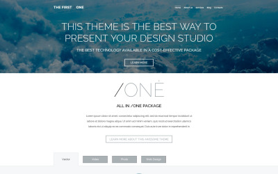 Tema WordPress adaptable de Design Studio
