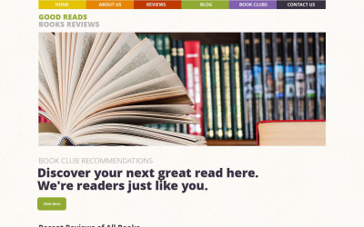 Тема WordPress с обзорами книг №53486