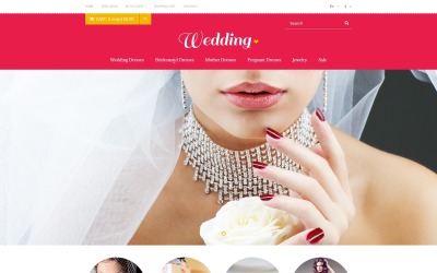 Wedding Store OpenCart-sjabloon