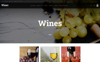 "Wine Store OpenCart Template" - адаптивний OpenCart шаблон №53499