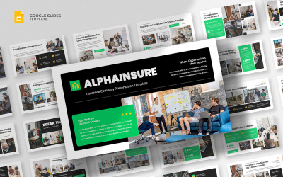 Alphainsure - Verzekeringen en investeringen Google Slides-sjabloon