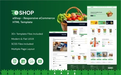 eShop - Duyarlı eTicaret HTML Şablonu