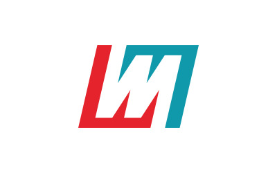 Letter M logo design template elements, V12