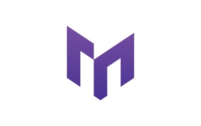 Letter M logo design template elements, V1