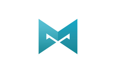 Letter M logo design template elements, V2