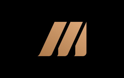 Letter M logo design template elements, V9