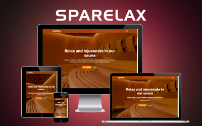 SpaRelax – Premium HTML5-mall för spa-salonger