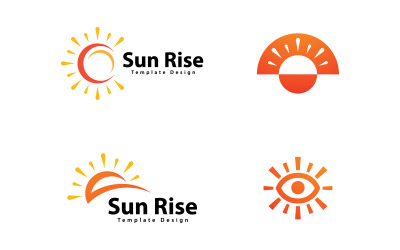 Sun  Logo Vector Design Template V,14