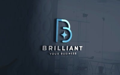 Brilliant Letter B Star Logo