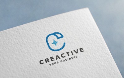 Creactive Letter C Star Logo