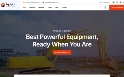 Equipkit – Construction Equipment Rental &amp;amp; Machinery Services WordPress Theme