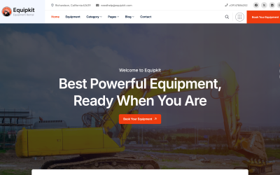Equipkit – Tema WordPress per servizi di noleggio di attrezzature e macchinari per l&amp;#39;edilizia